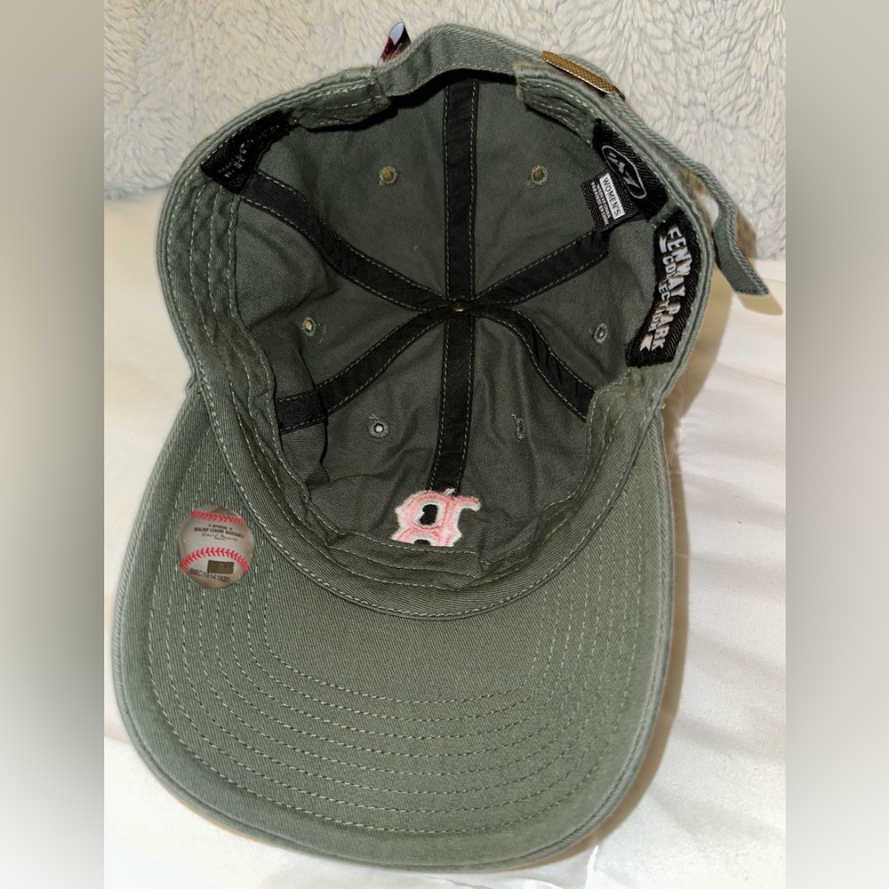 '47 Brand Women's Slideback Hat Green Adjustable Embroidered Boston Red Sox '47. - Picture 2 of 3
